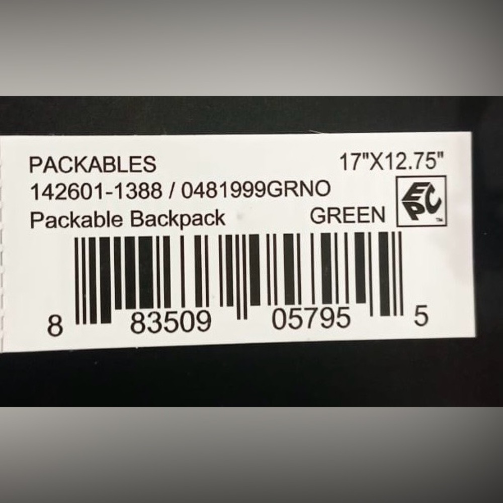 NWT TUMI Packable/Foldable Backpack Green NWT - image 6